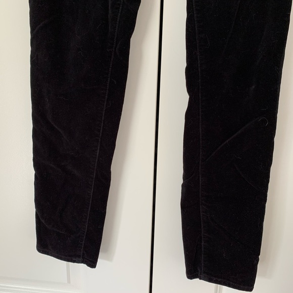 ❤️Pilcro Black Velvet Skinny Pants Serif 29x30 - Picture 6 of 9